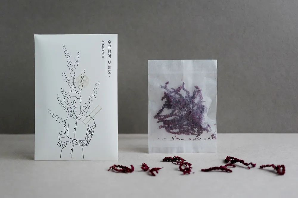 深圳品牌設計｜簡單線描插畫傳遞茶的消息——韓國??? ? Message Tea包裝設計